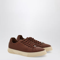 Ferragamo - Ferragamo Brown leather sneakers - Sneakers