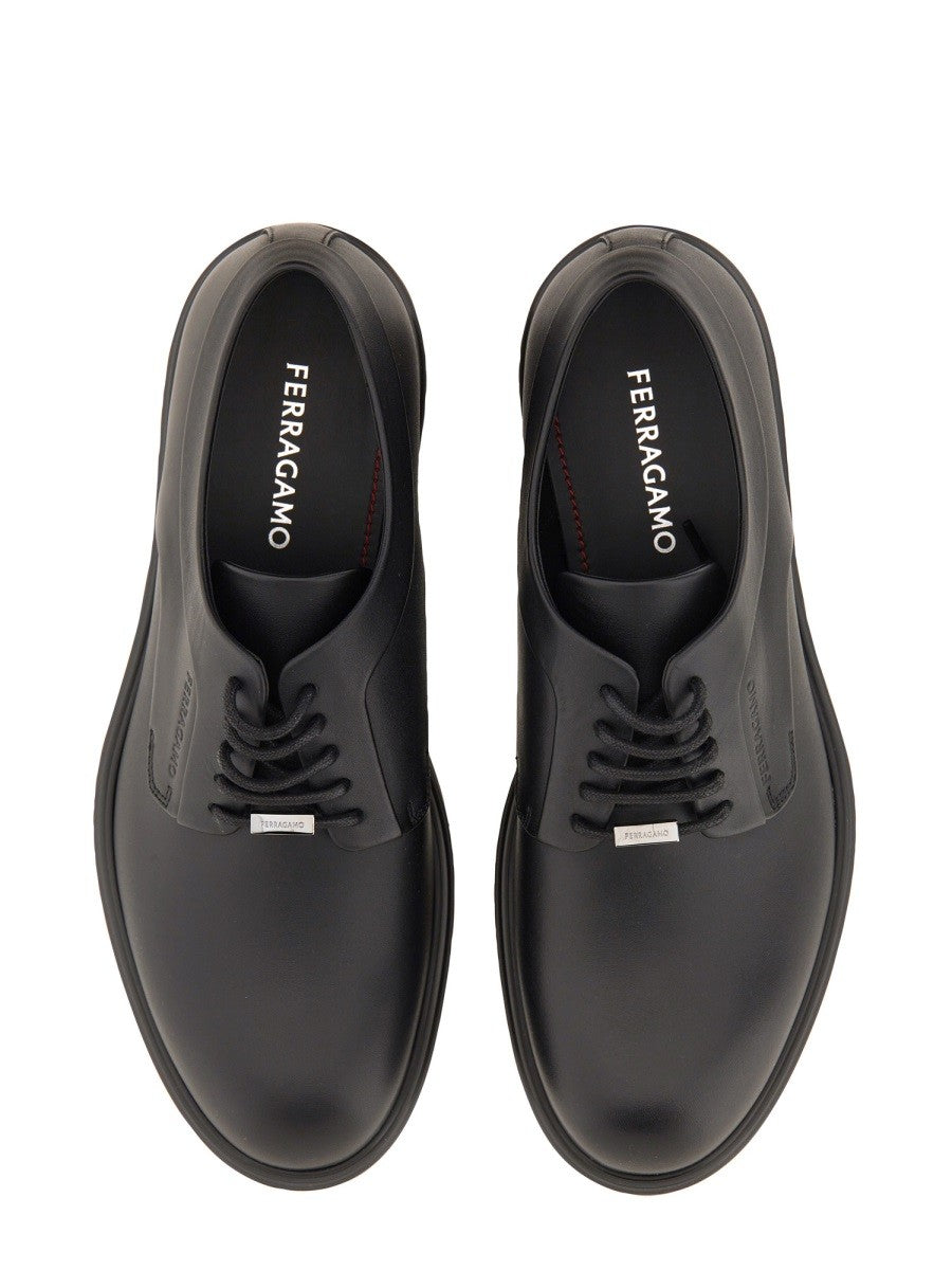 Ferragamo - Ferragamo Derby With Ornament - Men’s Shoes