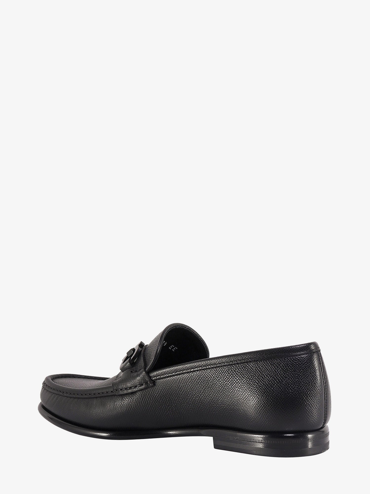 Ferragamo - Ferragamo Crown Leather Loafer With Gancini Detail - Men’s Shoes
