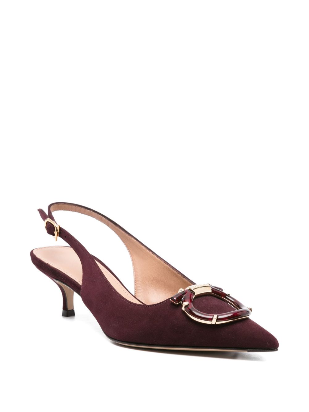 Ferragamo - Ferragamo With Heel Bordeaux - Medium Heel