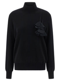 FERRAGAMO - FERRAGAMO - Floral insert sweater - Women’s Knitwear