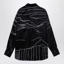 Ferragamo - Ferragamo Black silk satin shirt - Shirts