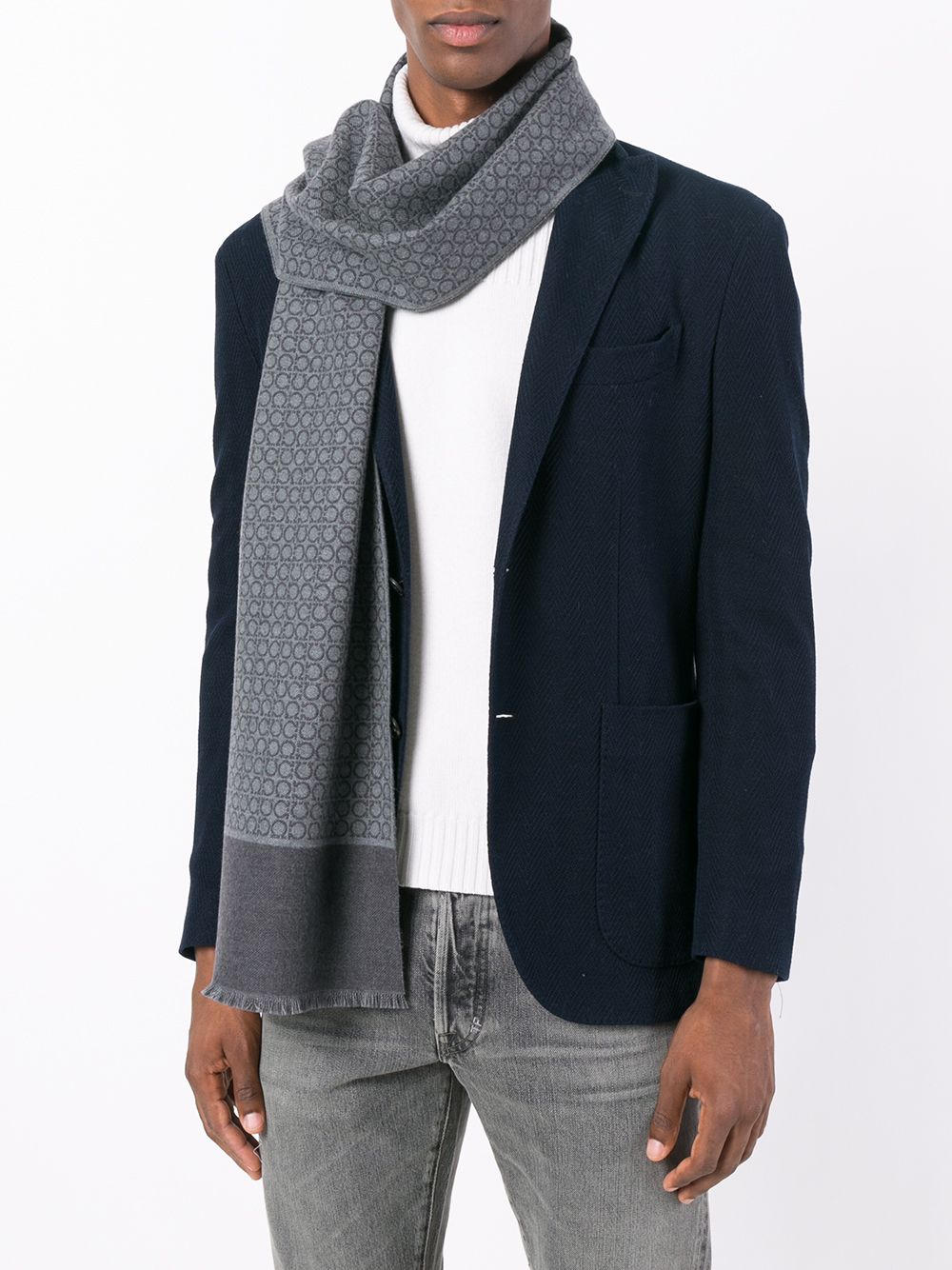 Ferragamo - Ferragamo Gancini wool scarf - Men’s Accessories