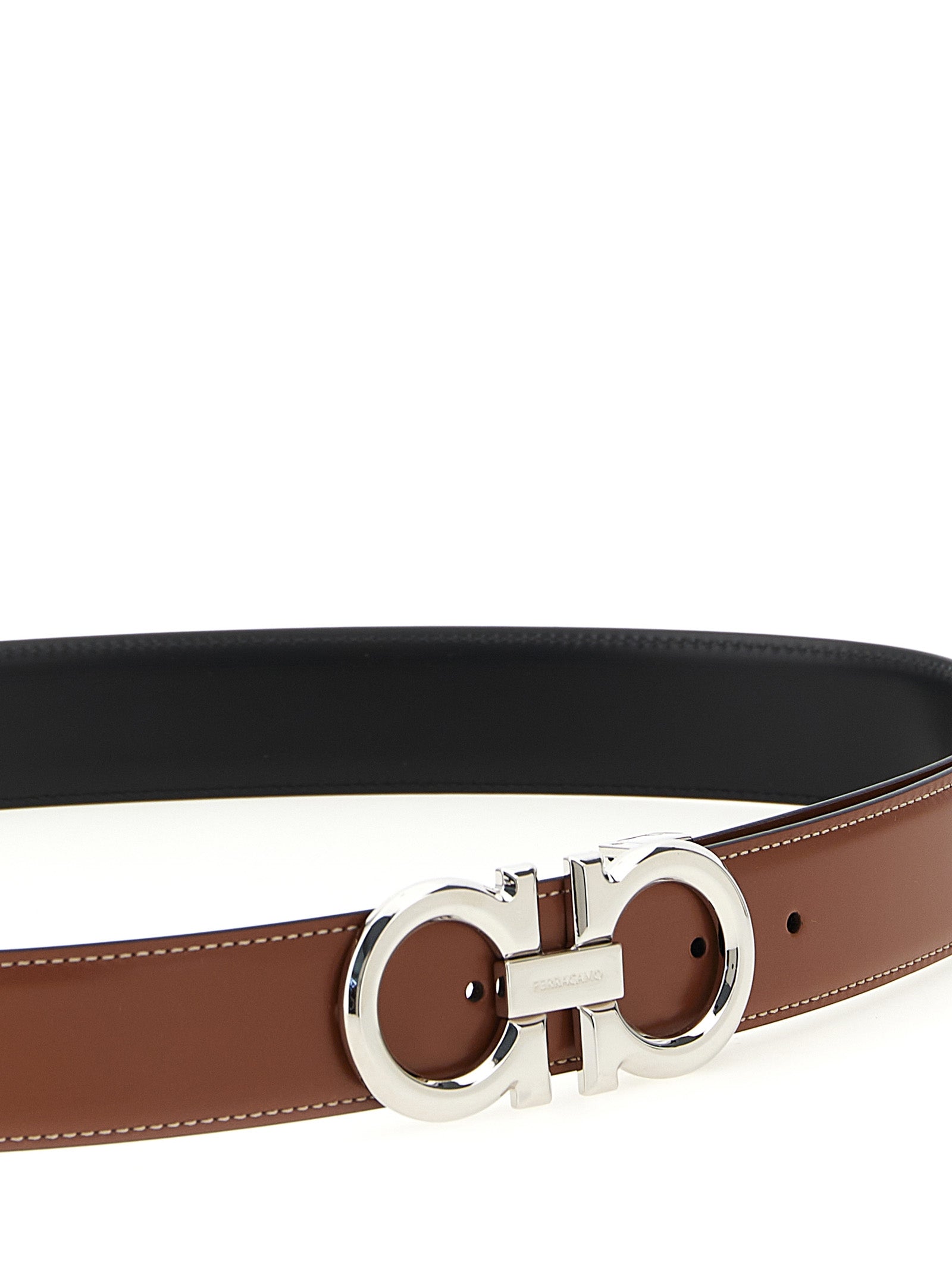 FERRAGAMO - FERRAGAMO - ’Gancini’ reversible belt - Men’s Accessories