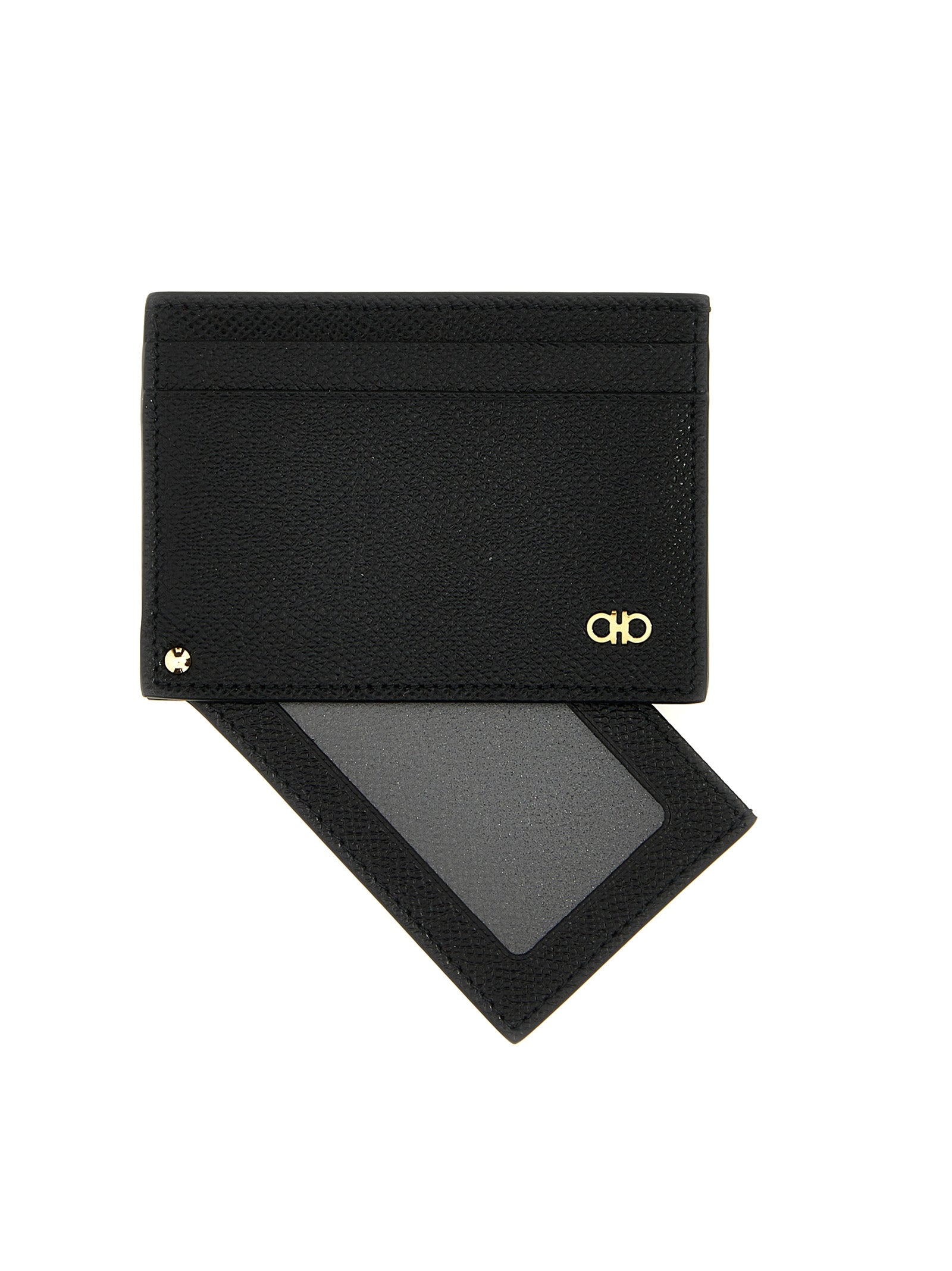 FERRAGAMO - FERRAGAMO - ’Gancio’ wallet + card holder set - Men’s Accessories