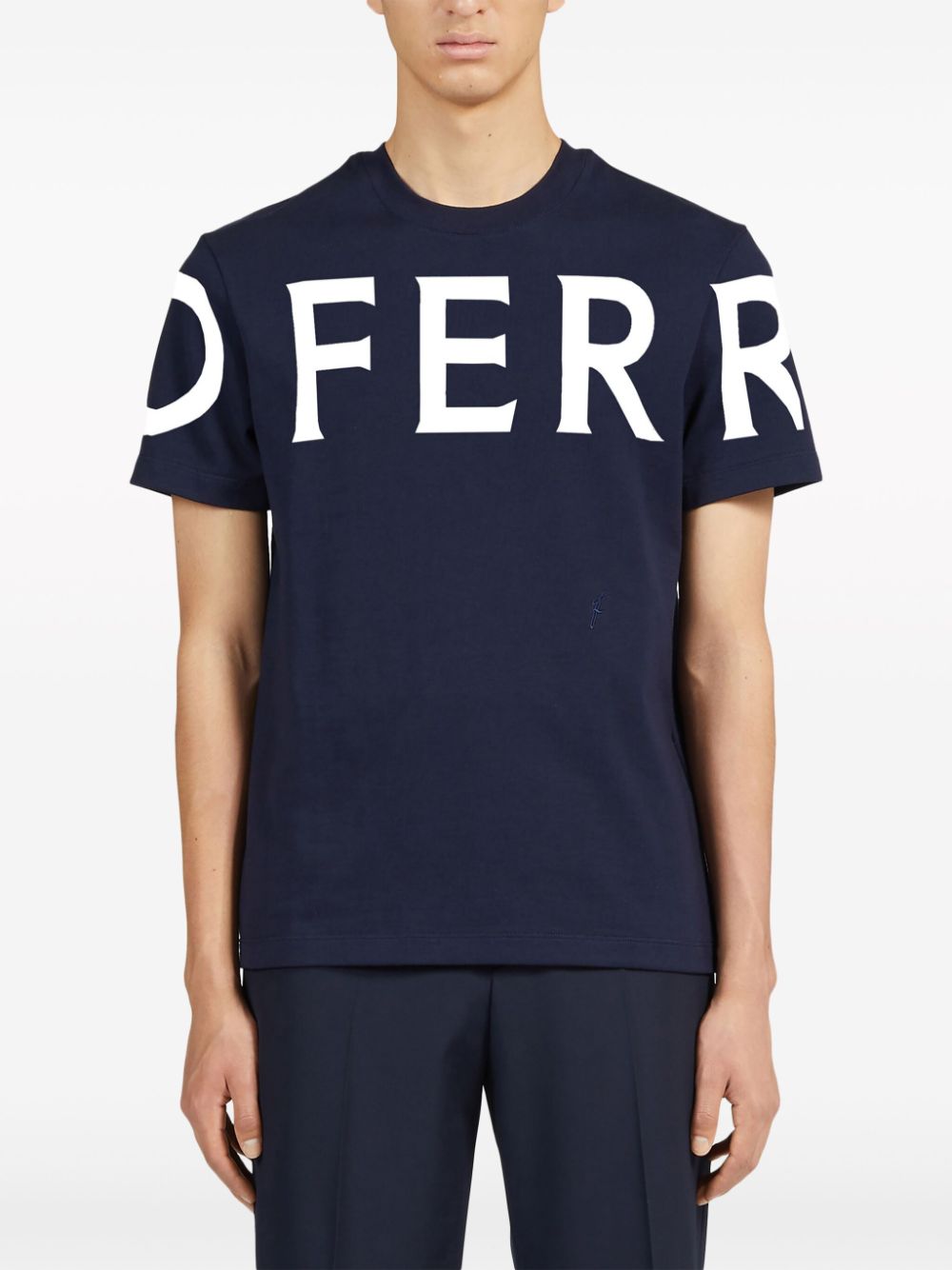 Ferragamo - Ferragamo T-shirts and Polos Blue - Topwear