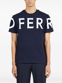 Ferragamo - Ferragamo T-shirts and Polos Blue - Topwear