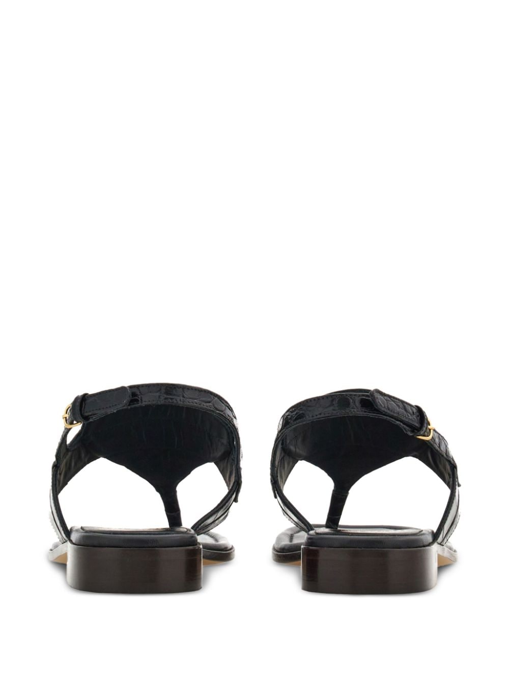 Ferragamo - Ferragamo Gancini-buckle Leather Sandals - Sandals