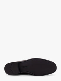Ferragamo - Ferragamo Grandioso Leather Loafer With Gancini Detail - Men’s Shoes