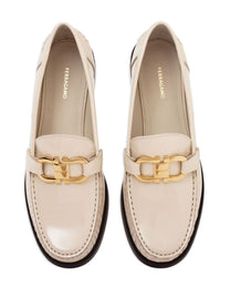 Ferragamo - Ferragamo Gancini leather loafers - Moccasins