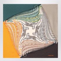 Ferragamo - Ferragamo Silk scarf Madras print - Scarves Hats &amp; Gloves