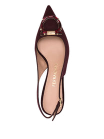 Ferragamo - Ferragamo With Heel Bordeaux - Medium Heel