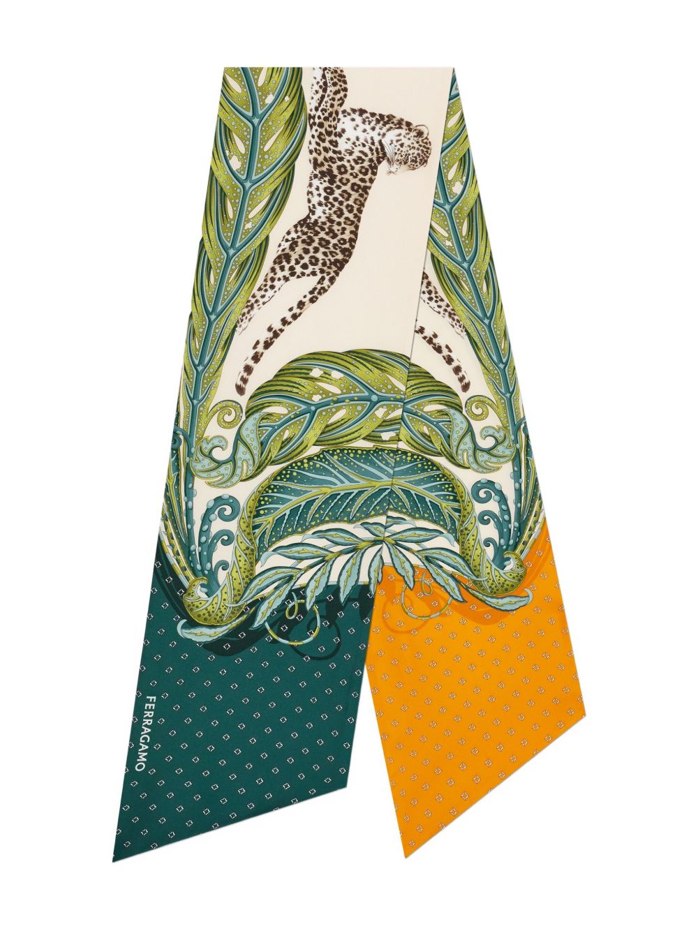 Ferragamo - Ferragamo Madras print silk bandeau - Women’s Accessories