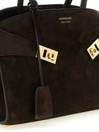 Ferragamo Hug Th ( ) Handbag Brown, view 3