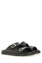 Ferragamo Men's Double Strap Sandal Black, view 2