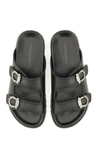 Ferragamo Men's Double Strap Sandal Black, view 5