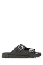 Ferragamo Men's Double Strap Sandal Black