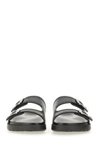Ferragamo Men's Double Strap Sandal Black, view 4