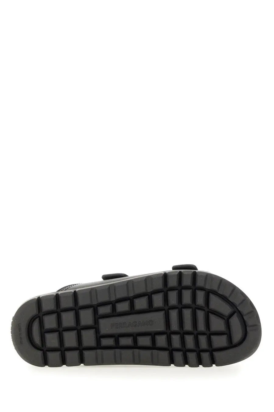 Ferragamo Men's Double Strap Sandal Black, view 6