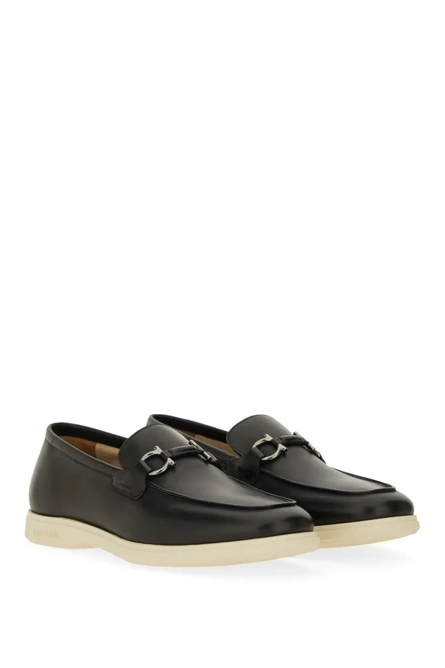 Ferragamo Men's Moccasin Gancini Black, view 2