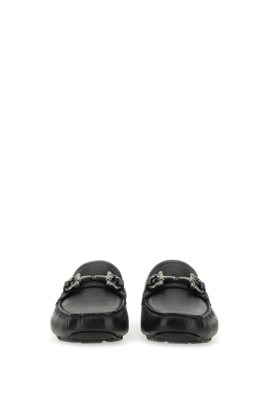 Ferragamo Men's Moccasin Gancini Black, view 4