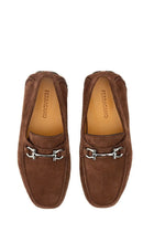 Ferragamo Men's Moccasin Ornament Gancini Brown, view 5