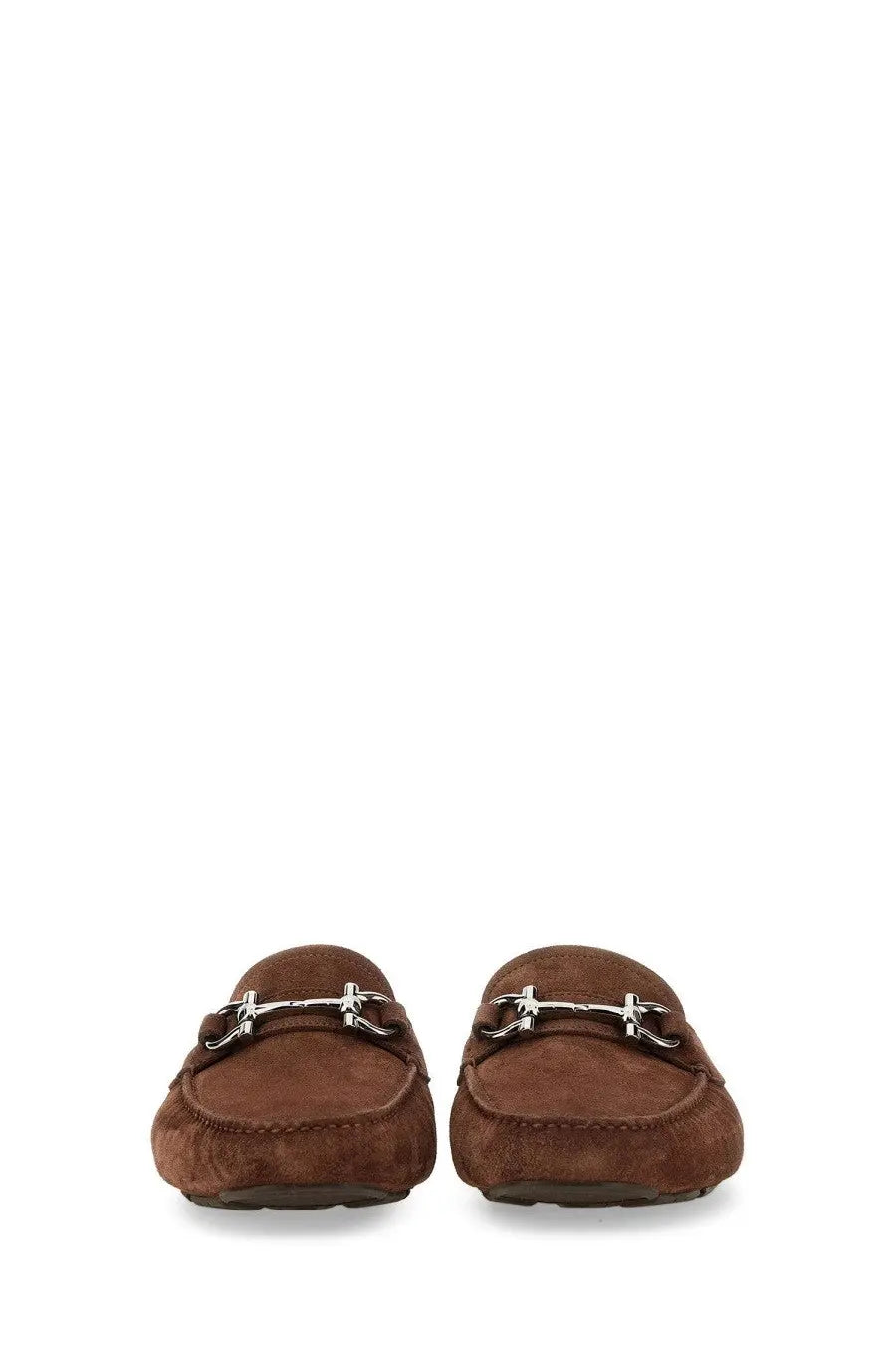 Ferragamo Men's Moccasin Ornament Gancini Brown, view 4
