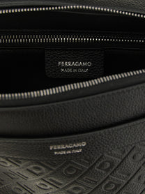 Ferragamo Ferragamo Monogram Crossbody Bag Black