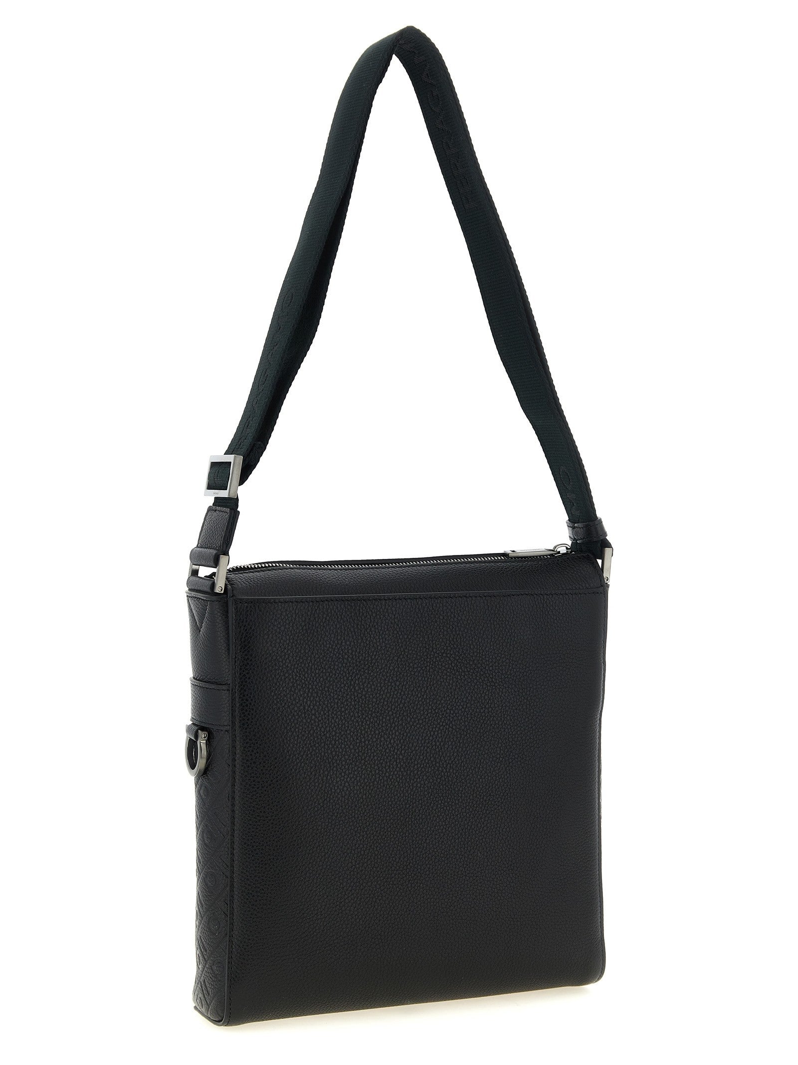 Ferragamo Ferragamo Monogram Messenger Crossbody Bag Black
