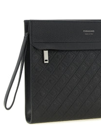 Ferragamo Ferragamo Monogram Pouch Black
