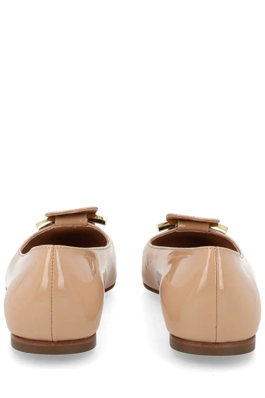 Ferragamo Women's Gancini Ballet Flats Beige, view 4