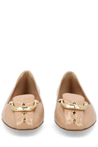 Ferragamo Women's Gancini Ballet Flats Beige, view 3