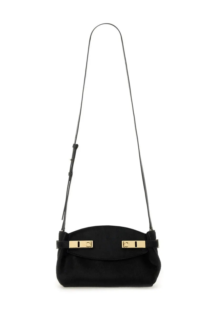 Ferragamo Women's Hug Soft Bag Black, view 2