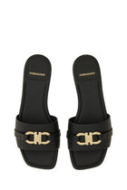 Ferragamo Women's Slide Sandal Black, view 2