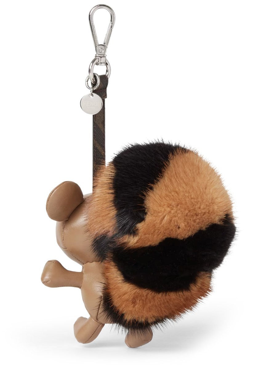 Fendi Men's Ferret Charm Brown