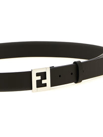 Fendi Men's Leather Belt Black