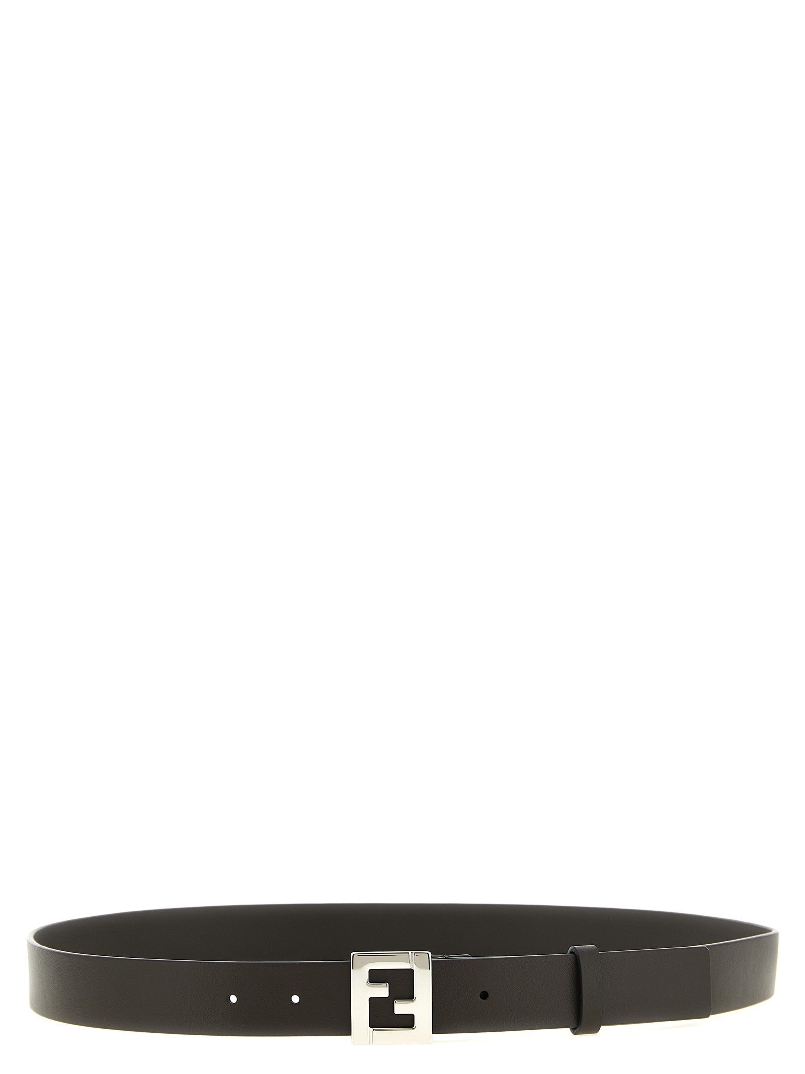 Fendi Men's Leather Belt Black