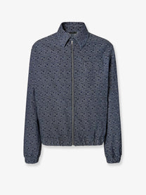 Fendi Men's FF Canvas Jacket Blue