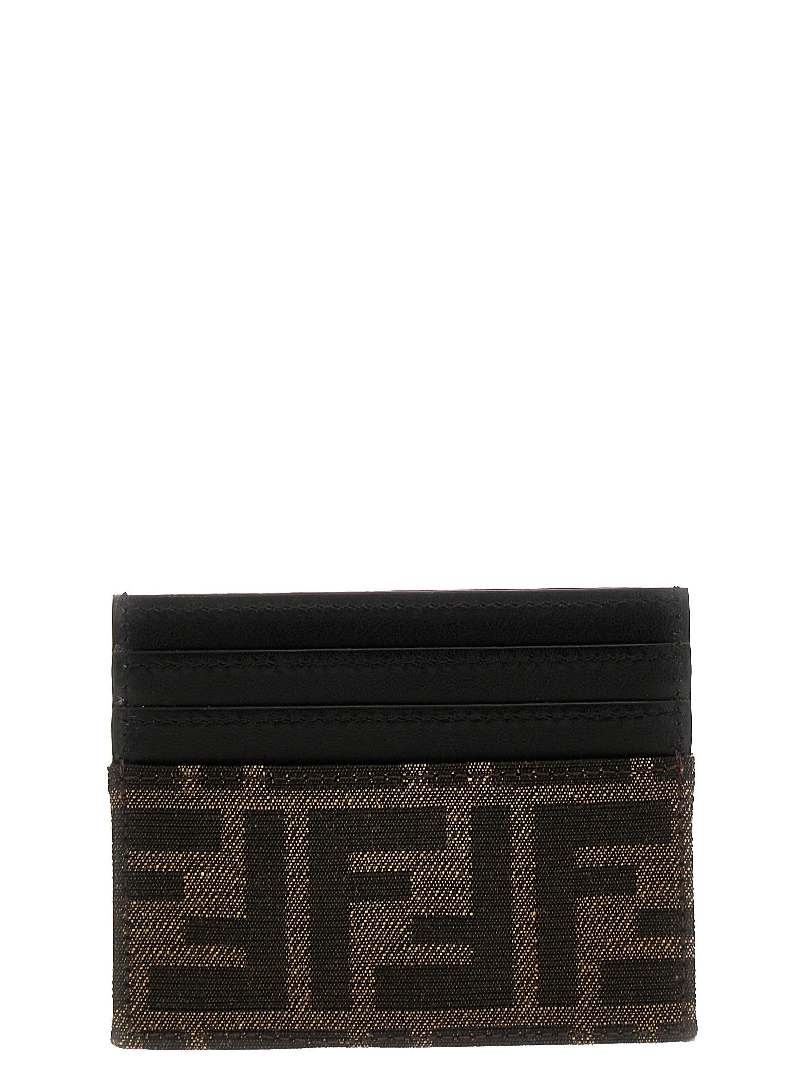 Fendi FF Card Holder Brown