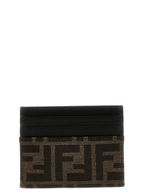 Fendi FF Card Holder Brown