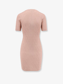 Fendi Women's FF Cotton and Viscose Dress Blue