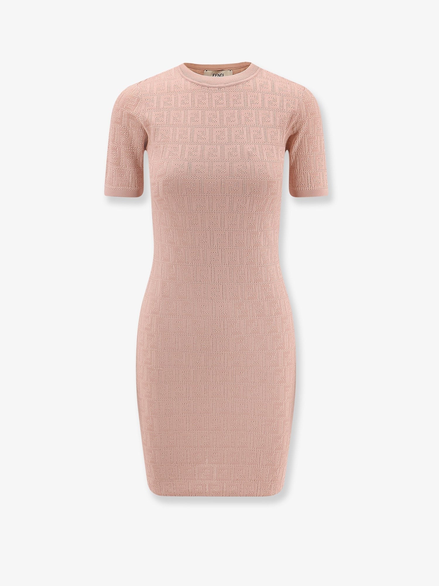 Fendi Women's FF Cotton and Viscose Dress Blue