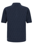 Fendi FF Cotton Polo Shirt Blue