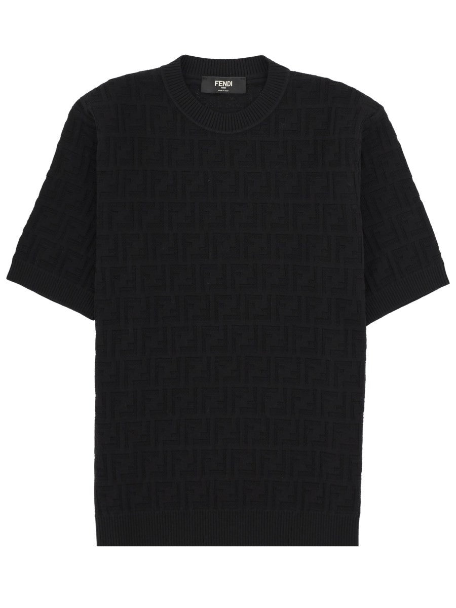 Fendi Men's FF Cotton Shirt Black
