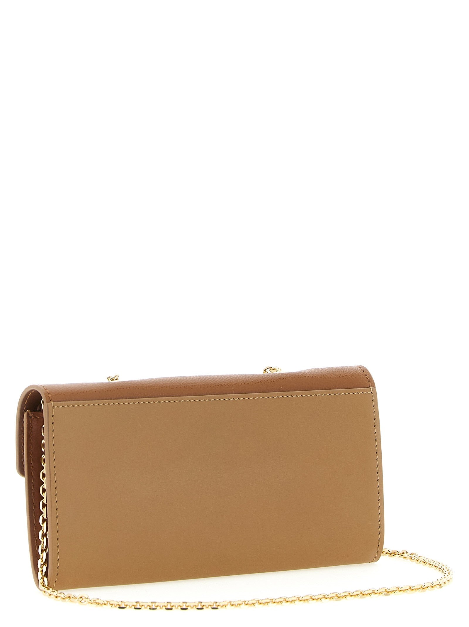 Fendi FF Diamonds Wallet on Chain Brown