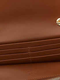 Fendi FF Diamonds Wallet on Chain Brown