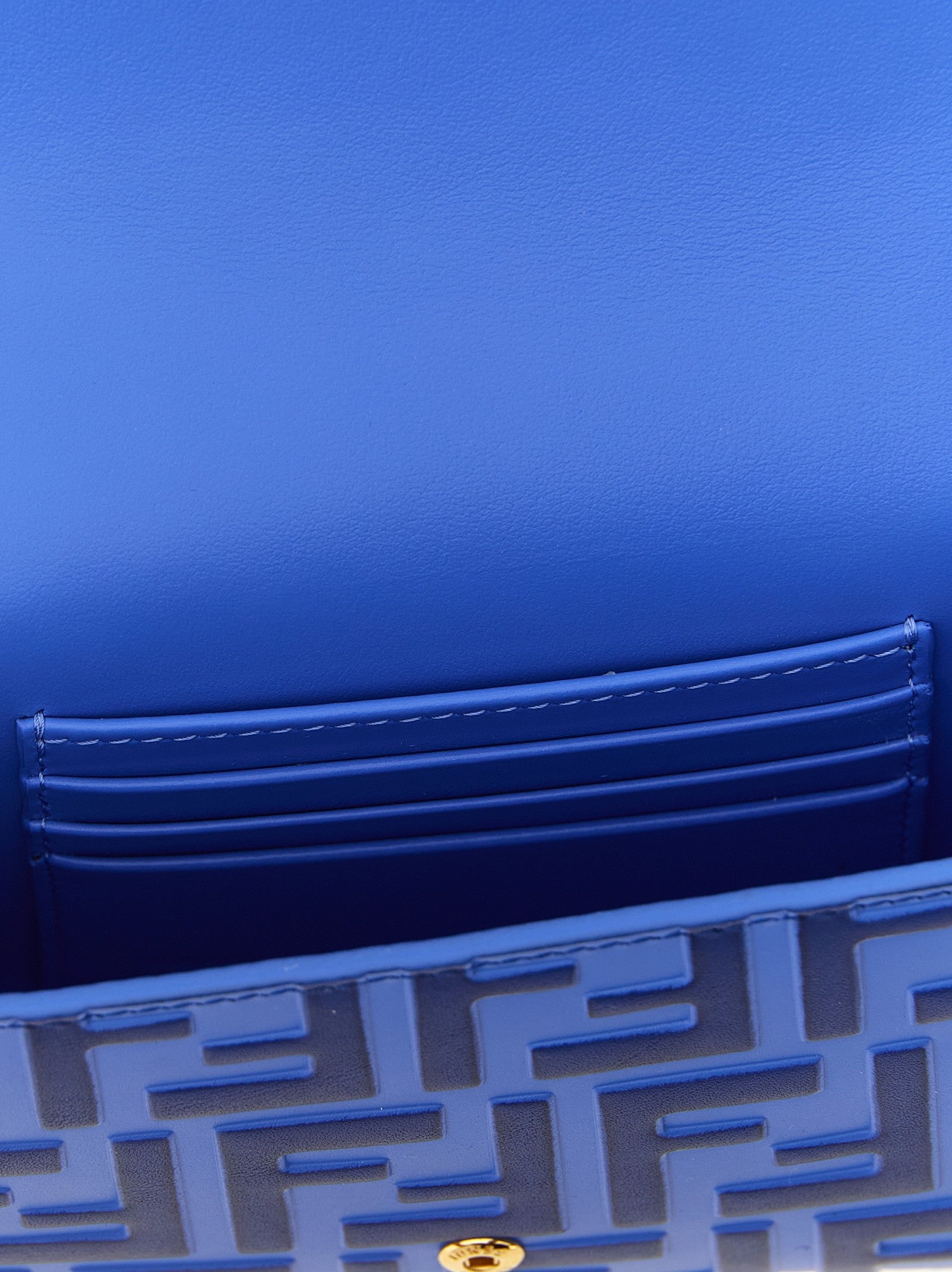 Fendi FF Diamonds Wallet on Chain Blue
