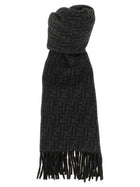 Fendi FF Double Face Scarf Black
