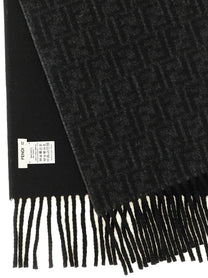 Fendi FF Double Face Scarf Black