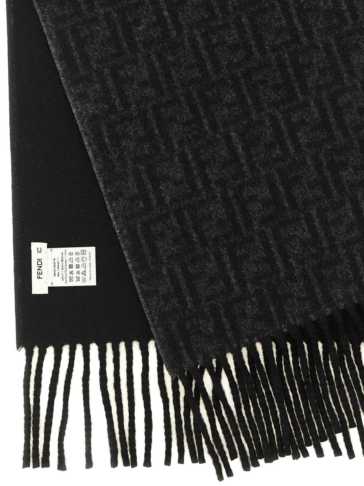Fendi FF Double Face Scarf Black, view 3